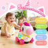 MOISTAR 1 6-12 6-12-18 Bilingual Musical Crawling Toy for Year Old Girl Gifts,Musical Unicorn Toys for Baby Months,Baby