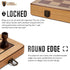 Chess Armory Premium Chess Set - Wooden Board Game with Portable Wood Case, Secure Storage for Kids and Adults (Beech