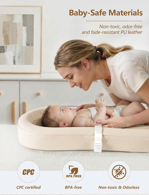 Sprouterie 30.7 15.7 Wipeable Baby Changing Pad, Changing Pad Babies for Dresser Waterproof Standard Size in *