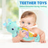 Infant Baby Musical Stuffed Animal Activity Toys, Multi-Sensory Crinkle, Rattle, Textures for Newborns 0-12 Months,