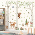 decalmile Large White Birch Tree Wall Decals Woodland Animals Bear Deer Rabbit Wall Stickers Living Room Baby Nursery