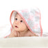2 pack Set Baby Hooded Towel - Pink Trim