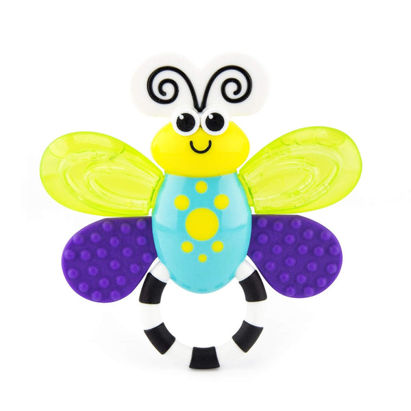 Sassy Flutterby Teether | Water-Filled Teether Soothes Gums | Variety of Textures