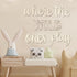 Where The Wild Ones Play Sign Wooden Playroom Wall Decor, Large Wood Wall Art Decoration for Boys Girls Toy Room