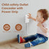 Outlet Cover Extension Cord 3 Feet, Ultra-Thin Concealer with Flat Plug, 5 AC Outlets, Childproof for Home