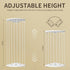 Stuffed Animal Storage Wood Corner Plush Toys Holder with Star Pattern, Length Adjustable Large Hanging Stuffed Animal