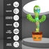120 Tummy Talking Cactus Toy with LED English Songs, Singing Cactus Dancing Musical Toy, Time Toys Baby Mimicking