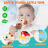 6-12 Set 3 6 7 9 12-18 2-in-1 Baby Toys Months Infant Toy of High Chair Suction Cup Rattle Teething Toys for Babies