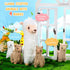Llama Stuffed Animals Plush Set with 4 Baby Llamas, Cute Alpaca Soft Pillow Dolls for Kids Girls Birthday Gifts