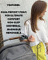 MEMLE Car Seat Handle Cushion Must-Have Baby Accessory for Moms Universal Fit, Dual-Density Foam for Arm Comfort Baby