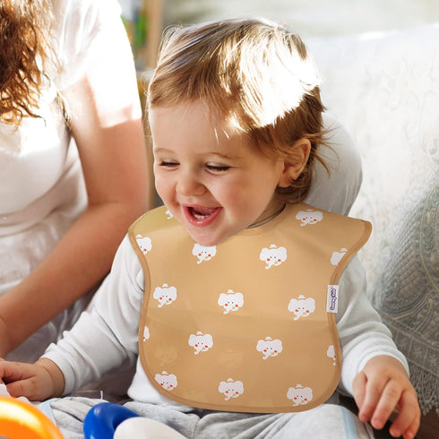 Soarwg Kids Bibs - Waterproof Baby Bibs for Boys and Girls, Great Travel Feeding Bibs, 5 Pack