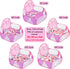Eocolz Kids Ball Pit - Large Pop Up Childrens Ball Pits Tent for Toddlers with Basketball Hoop, 4 Ft (Pink)