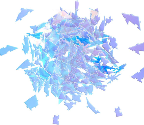 141 ZZYFGH Unique Jigsaw Puzzle, Impossible Challenge Pieces Round Broken Color Changing Iridescent Acrylic Puzzles