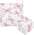 YETTASBIN Bow Pink Muslin Baby Hand Washcloths, Soft Cotton Bath Face Towel, 4
