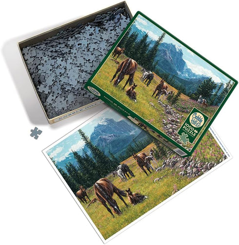 1000 Cobble Hill Piece Puzzle - Horse Meadow - Sample Poster Included