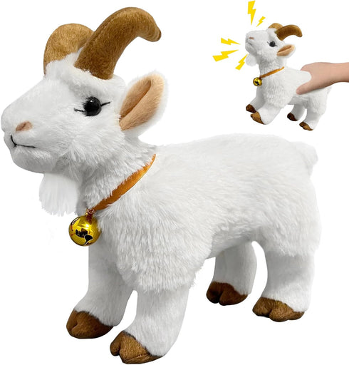 WYZOID Screaming Goat Toy, Screaming Goat Plush Toy, Makes Fun Screaming Goat Sounds,