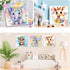 4 Pack Animal Paint by Number for Kids with Wooden Frame, Easy DIY Acrylic Oil Painting Kits for Home Decor (Ages 4-12,