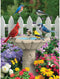 Bits and Pieces 300 Piece Jigsaw Puzzle for Adults, Summer Garden Friends by Artist Alan Giana