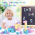 Magnetic Building Blocks Toys for Toddlers - Macaron Sensory Toys for Age 2-8, Preschool Learning Activities