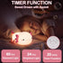 Dimmable Axolotl Lamp, Axolotl Cute Night Light Gifts, Rechargeable Bedside Nightlight, Squishy Silicone Animal Touch