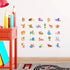 DECOWALL DS4-8002 Animal Alphabet Kids Wall Stickers - Peel and Stick Removable Decals for Nursery, Bedroom, Living Room