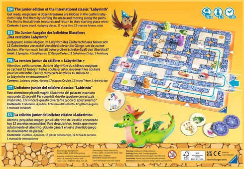 Ravensburger Labyrinth Junior Family Board Game - Moving Maze for Kids Age 4 Years and Up