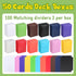 Leyndo TCG Deck Cards Boxes, Large Capacity with Dividers, Fits 80+ Cards, 50 Pack for Trading Card Games