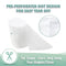 100 (2 wegreeco Cloth Diaper Liners - Unscented Diaper Liners, Fragance Free Cloth Diapers Liner - Sheets Per Roll