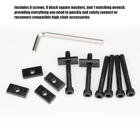 LUAATT 6 Set Chair,12.9 Screws Hardware Replacement Kit Compatible with Stokke Tripp Trapp High Grade Alloy Steel