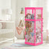Stuffed Animal Zoo Wood, Large Stuffed Animal Storage Plushies Storage, Pink Toy Storage Organizer for Kids Room