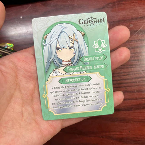 60PCS TCG Deck Cards, 55PCS Ultra Rare Cards, 5 Random UTR, Gilded Text English Version, Kamisato Ayaka ZhongLI
