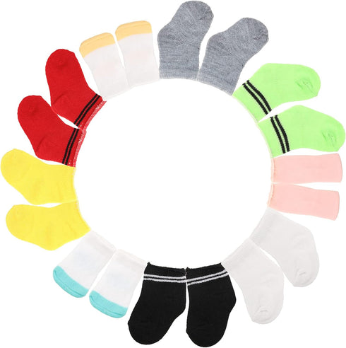 Miunana 5 Pairs Doll Socks for 18 Inch Girl Doll - Includes