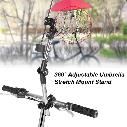 360° Adjustable Umbrella Holder for Stroller, Stretch Mount Stand Holder for Baby Stroller Pram Chair (#1)