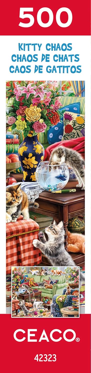 500 Ceaco - Paws Gone Wild - Kitty Chaos - Piece Jigsaw Puzzle
