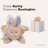 Bearington Collection Baby Bunny Tail Plush Stuffed Animal with Rattle, 8 Inches