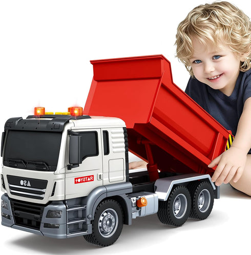 SpringFlower Dump Truck Toy for 3 4 5 6 7 Years Old