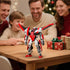 Ubrixmen 2 1 Sets, 6+(Red) in Transforming Mech Robot Building Mecha Robot City Toy Converts to Fighter Jet, for Adults
