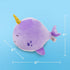 Ultra Soft Plush Narwhal Stuffed Animal, Cute Toy for Kids
