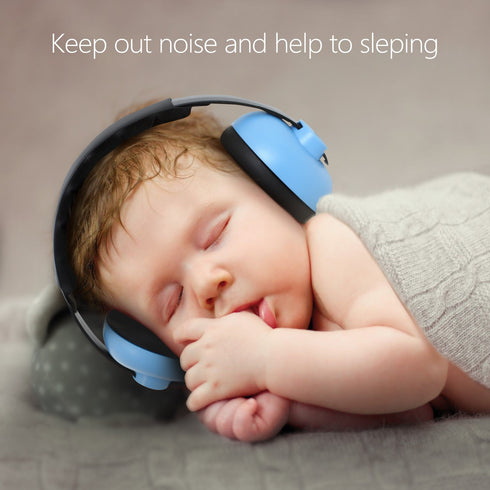 Baby Ear Protection Noise Cancelling Headphones for Babies 3 Months to 3 Years (Blue)