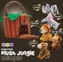 Play22 6-Piece Set Plush Talking Jungle Animals with Carrier for Kids, Babies & Toddlers - Elephant, Tiger, Lion