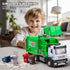 3+ Garbage Truck Toys for Kids, Metal Diecast Toy Car, Pull Back Toy Car with Lights and Sounds,Recycling Truck Toy