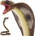Gemini&Genius King Cobra Figurine Toy- Safari Animal Toys, Fake Snake Action Figures, Scary Snake Toy-6.5 Inches Height, or Garden Decor Scare Birds