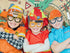 12PCS Construction Party Supplies Construction Party Felt Glasses with Tractor Excavator Dump Truck Plastic