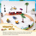 Pack 16 Pack Liliful of Wooden Train Tracks Expansion Male-Male Female-Female Train Track for Most Wooden Railway