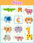1 2 3 2-4, 10 Pack Toy,1 2 3 Maaacute Montessori Toys for Year Old Boys Girls, Toddler Toys Age Wooden Animal Blocks