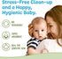 (50 Pack), Peekapoo - Disposable Cotton Wash Cloths Biodegradable, Soft, Thick, Baby Burp Cloths, Unscented
