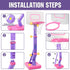 SUPER JOY Adjustable Toddler Basketball Hoop for Kids 1-3, Portable Indoor Outdoor Basketball Goal for Boys Girls