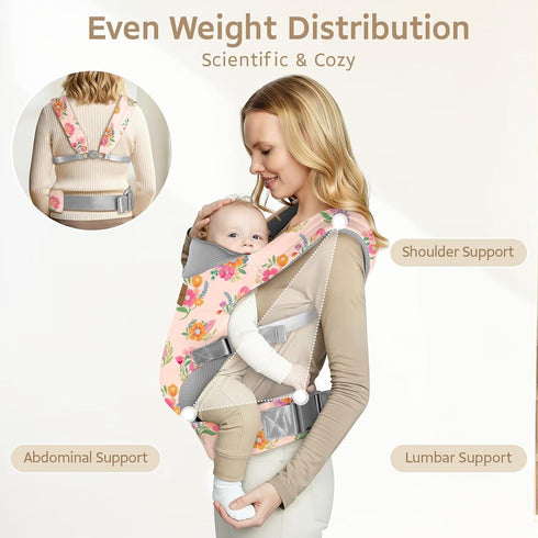 7-33 Lbs, Cozy (4-36 YooxArmor Baby Carrier, Ergonomic Adjustable Toddler Carriers for Lightweight Infant Carrier