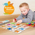 Set 3 4 5 Coogam Numbers and Alphabets Flash Cards - ABC Wooden Letters and Numbers Animal Pattern Board Matching