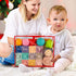 Springflower 3 in 1 Montessori Toys for Babies 0-12 Months - Soft Teething Toys & Stacking Blocks, 23 PCS